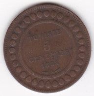 Tunisie Protectorat Français . 5 Centimes 1891 A , En Bronze, Lec# 71 - Tunesien