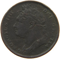 GREAT BRITAIN FARTHING 1822 GEORGE IV. (1820-1830) #a093 0185 - B. 1 Farthing