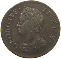 GREAT BRITAIN FARTHING 1754 George II. 1727-1760. #t117 1093 - A. 1 Farthing