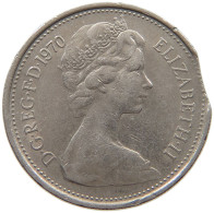 GREAT BRITAIN 5 PENCE 1970 Elisabeth II. (1952-) MINTING ERROR #c034 0285 - 5 Pounds