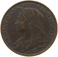 GREAT BRITAIN FARTHING 1901 Victoria 1837-1901 #c006 0199 - B. 1 Farthing