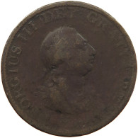 GREAT BRITAIN HALFPENNY 1799 GEORGE III. 1760-1820 #s021 0415 - B. 1/2 Penny