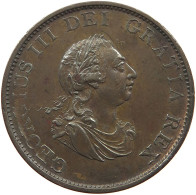 GREAT BRITAIN HALFPENNY 1799 GEORGE III. 1760-1820 #t107 0019 - B. 1/2 Penny