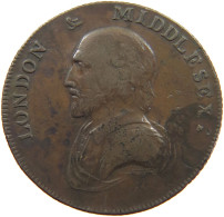 GREAT BRITAIN HALFPENNY 1792 GEORGE III. 1760-1820 MIDDLESEX #t001 0303 - B. 1/2 Penny