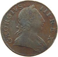 GREAT BRITAIN HALFPENNY 1775 GEORGE III. 1760-1820 EVASION #t138 0677 - B. 1/2 Penny