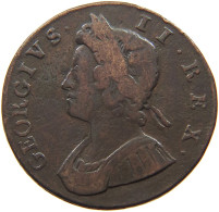GREAT BRITAIN HALFPENNY 1731 George II. 1727-1760. #t149 0087 - B. 1/2 Penny