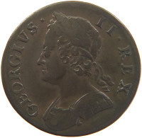 GREAT BRITAIN HALFPENNY 1/2 PENNY 1753 George II. 1727-1760. #t021 0085 - B. 1/2 Penny
