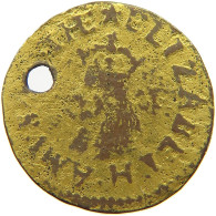 GREAT BRITAIN HALFPENNY 1667 EPSOM Charles II (1660-1685) GOLD PLATED #a021 0359 - B. 1/2 Penny