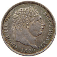 GREAT BRITAIN SHILLING 1820 GEORGE IV. (1820-1830) DOUBLE STRUCK 2 #t078 0117 - I. 1 Shilling