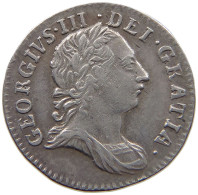 GREAT BRITAIN THREEPENCE 1762 GEORGE III. 1760-1820 #t005 0261 - E. 3 Pence