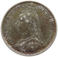 GREAT BRITAIN SIXPENCE 1891 Victoria 1837-1901 #t075 0391 - H. 6 Pence
