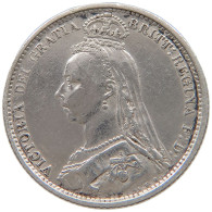 GREAT BRITAIN SIXPENCE 1889 Victoria 1837-1901 #a044 0933 - H. 6 Pence