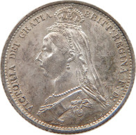 GREAT BRITAIN SIXPENCE 1887 Victoria 1837-1901 #t115 0399 - H. 6 Pence