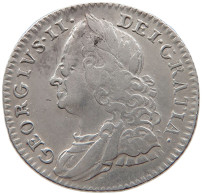 GREAT BRITAIN SIXPENCE 1758 George II. 1727-1760. #t143 0585 - G. 6 Pence