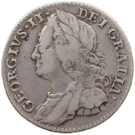 GREAT BRITAIN SIXPENCE 1757 George II. 1727-1760 #t021 0135 - G. 6 Pence