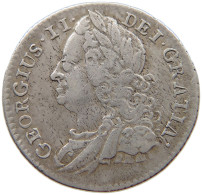 GREAT BRITAIN SIXPENCE 1745 George II. 1727-1760. #t148 0541 - G. 6 Pence