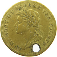 GREAT BRITAIN TOKEN 1830 GEORGE IV. (1820-1830) #a081 0049 - Autres & Non Classés