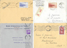 Lot De 4 Enveloppes (recto Seulement) - Monaco - Briefe U. Dokumente