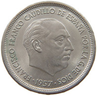 SPAIN 25 PESETAS 1957 71 Francisco Franco 1939-1975 #s065 0263 - 25 Peseta