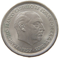 SPAIN 25 PESETAS 1957 71 Francisco Franco 1939-1975 #s065 0263 - 25 Pesetas