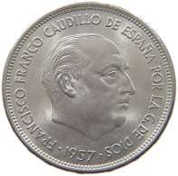 SPAIN 25 PESETAS 1957 70 Francisco Franco 1939-1975 #s065 0271 - 25 Peseta