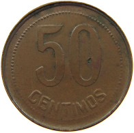 SPAIN 50 CENTIMOS 1937  #t111 1063 - 50 Centiemen