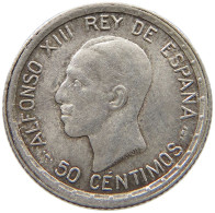 SPAIN 50 CENTIMOS 1926 Alfonso XIII. (1886–1941) #t007 0373 - Andere & Zonder Classificatie