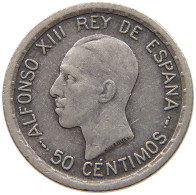 SPAIN 50 CENTIMOS 1926 Alfonso XIII. (1886–1941) #t112 0267 - Altri & Non Classificati