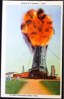 ► Oil Well Explosion - Carte Fine Recto Verso Provenance Carnet  Amarillo West Texas. 1930s - Amarillo