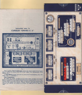 Regle De Calcul - Curseur Omaro Avec Notice Technique - Electricite - Matériel Et Accessoires