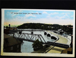 ►  Bridge From Linden Ave  Zanesville     Ohio.   1920s - Zanesville