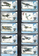 2005 Turkey Historical Aircrafts Of Turkish Air Force II Complete Set - Flugzeuge