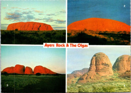 12-11-2023 (2 V 1) Australia (posted With Stamp US Olympic 1984) NT - Ayers Rock (aka Uluru)  UNESCO - Uluru & The Olgas
