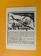 MUSEE DE L'AFFICHE Et Du TRACT  1902 PUBLIC ON TE TROMPE - Parteien & Wahlen