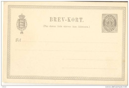 _ik495: BREV-KORT 3 ÖRE - Interi Postali