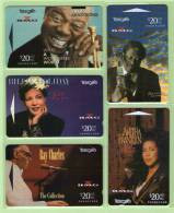 New Zealand - 1994 Black Music Legends Set (5) - NZ-D-13/17 - Mint - Musique