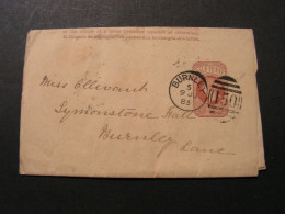 GB Wrapper Burnley 1883  Padiham - Lettres & Documents
