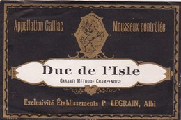 ALBI / LEGRAIN / DUC DE L ISLE / GAILLAC MOUSSEUX - Gaillac