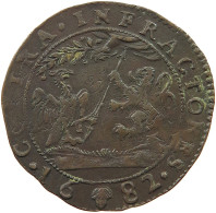 SPANISH NETHERLANDS RECHENPFENNIG 1682 CARLOS II (1665-1700) #t099 0463 - 1556-1713 Spaanse Nederlanden