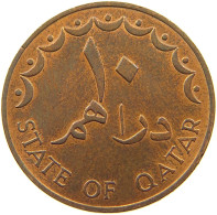 QATAR 10 DIRHAMS 1973  #a037 0649 - Qatar