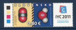 Slovaquie, Yv 569, Mi 652zf, **, Chimie, Eau, - Ungebraucht