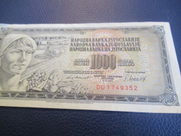 Billet De Banque Ancien / Yougoslavie / Socialisticka Federativna Republika Jugoslavija/1000 Dinara/ 1981   BILL232 - Jugoslawien