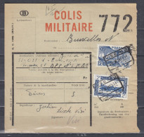 Vrachtbrief Met Stempel VISE N°3 COLIS MILITAIRE - Documenten & Fragmenten