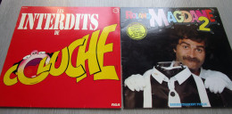 2  Vinyles 33 Tours Comiques (Coluche, Magdane) - Comiche