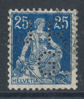 Suisse N°120 (o)  Perforé J R G - Gezähnt (perforiert)