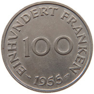 SAARLAND 100 FRANKEN 1955  #c064 0573 - 100 Franchi