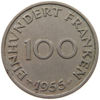 SAARLAND 100 FRANKEN 1955  #c014 0133 - 100 Francos