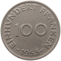 SAARLAND 100 FRANKEN 1955  #c010 0251 - 100 Franchi