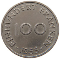 SAARLAND 100 FRANKEN 1955  #a045 1129 - 100 Francos
