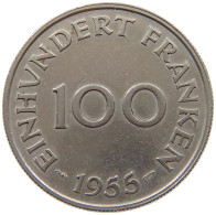 SAARLAND 100 FRANKEN 1955  #a043 0303 - 100 Franchi